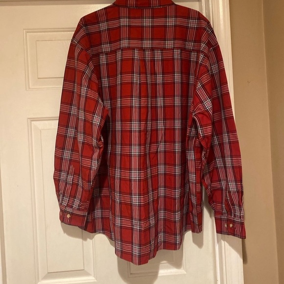 Carhartt Red Plaid Button Down Long Sleeve Shirt Men’s Size 2XL - Picture 3 of 5